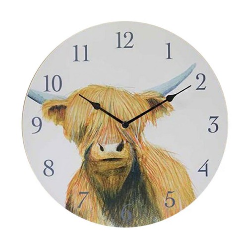 Outside highland cow wall - outside,