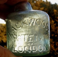 Antique Blackwood's Patent Igloo Ink Bottle London.No cracks chips just misty.