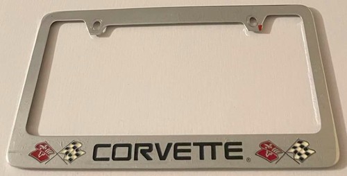 Corvette booster license plate - license,