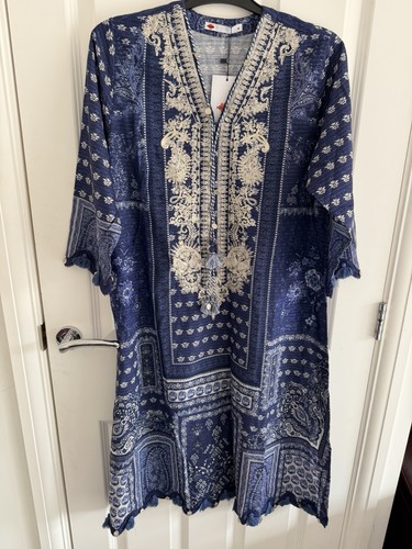 Khaadi navy blue embroidered - navy,