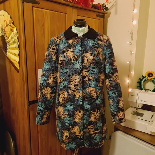 Woman floral coat evening - woman's, /