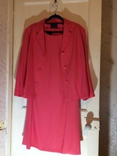 S20 Beautiful ALEXON Pink Dress and Jacket Suit Fully Lined