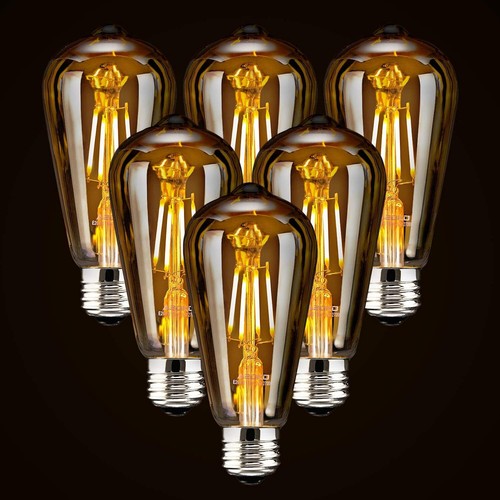 Vintage e27 st64 filament - 6x,