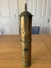 Antique brass coffee grinder - antique,