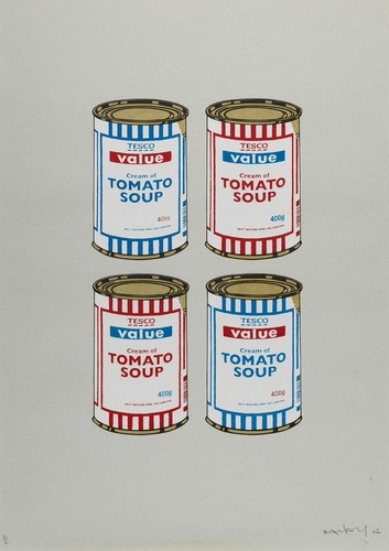 Banksy soup cans - banksy:,
