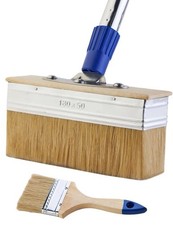 Decking Paint Brush Stain Applicator - 7" Brush & 3" Brush - UK No Handle