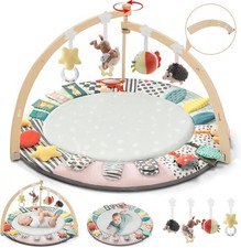 Baby Play Mat, Wooden Baby