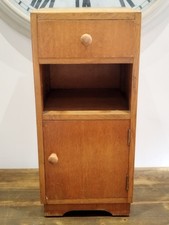 Retro Pine Bedside Cabinet with Single Drawer with Turned Handles