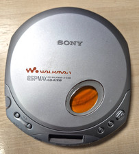Vintage Sony Walkman ESP Max D-E340 CD Player Silver Tested E5