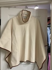 NWOT Women’s  Tuckernuck Leather Trim Funnel Piper Poncho One Size Retail $189.