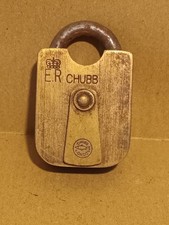 vintage chubb brass padlock