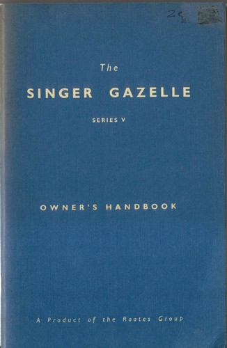 Singer gazelle series 1600 - gazelle,