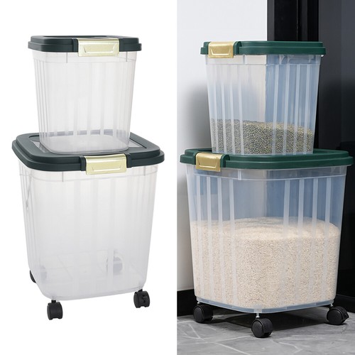 Clear pet food storage - pet,