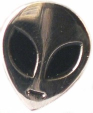 Alien Face Head Metal Enamel