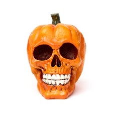 PUMPKIN SKULL ORNAMENT FIGURE