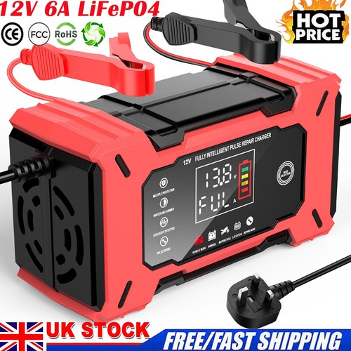 12v lifepo4 battery - 12v, charger