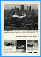 1961 Boeing Vertol 107 Helicopter NASA Dyna Soar Spaceship Glider Fire Trucks Ad