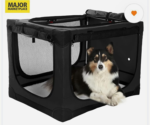 Collapsible dog crate - collapsible, large