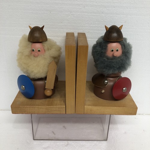 Vintage wooden viking - viking, figurine