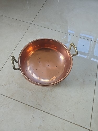 Brass copper bowl - copper, jam
