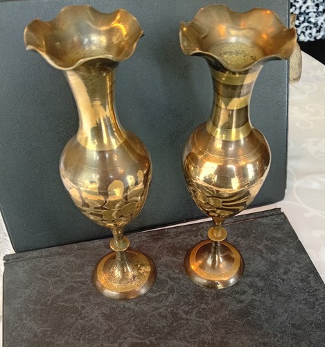 Brass vases - brass,
