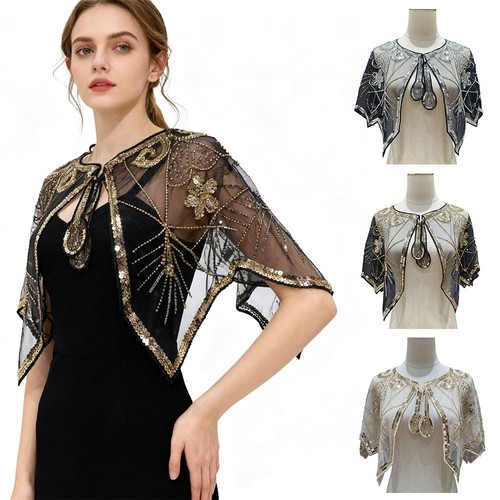 With dress beaded - beaded, cape