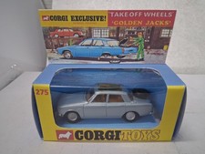 Corgi 275 restored Rover 2000tc Golden Jacks in a free reproduction box