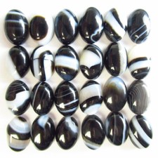 24Pcs 13x9x5mm Black White