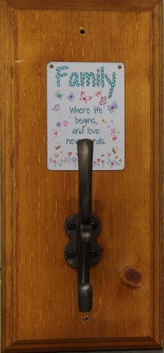 Solid wood hanging - wood, c/w