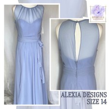 Bridesmaids Dress Blue Size 14 Alexia Periwinkle Ball Gown Prom Evening NWT
