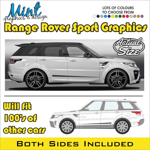 Range rover sport side - range, stripes