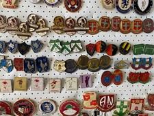 1960's Brittish Vintage Metal Pin Football Badges: *Choose from list*