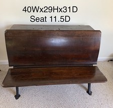 Antique DOUBLE school desk