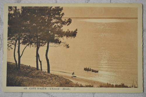 Old postcard cote - old, d'azur