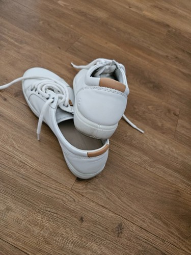 Ecco white leather trainers - ecco,