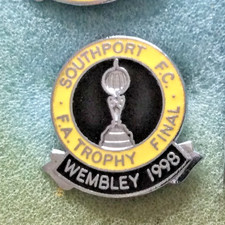 Southport Football Club F.A. Trophy Final Wembley 1998 Badge