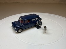 Vintage Corgi 448 Austin Mini Police Van with Policeman, Dog and lead