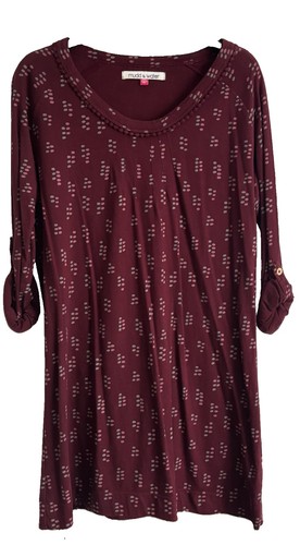 Mudd water maroon - maroon, 3/4