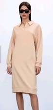 Zara Beige Cotton Sweater Midi