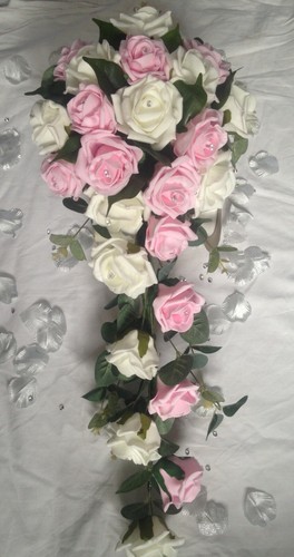 Wedding flower pink - pink, ivory