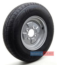 145x10 Trailer Wheel and Radial Tyre  (145/80 R10)  74N 4 Inch PCD 375kg Load