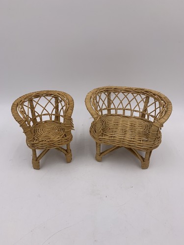 Vintage wicker piece mini - 2,