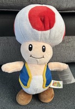 OFFICIAL NINTENDO SUPER MARIO LARGE 12" TOAD PLUSH SOFT TOY TEDDY WITH TAGS