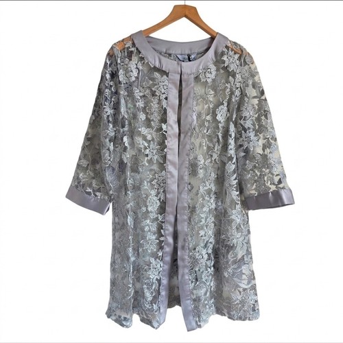 Floral lace wedding jacket - lace,