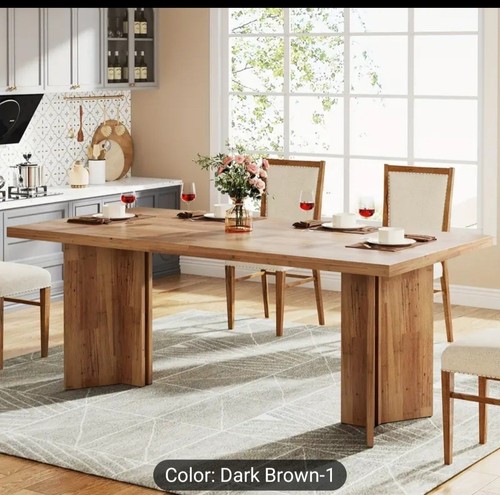 Rectangular dining table - rectangular,