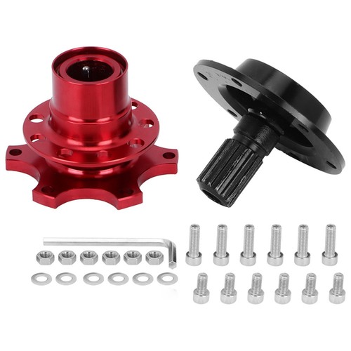 Red hole racing steering - red,