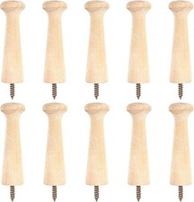 10PCS Wooden Shaker Peg Hooks