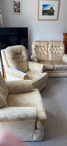 Cream fabric piece suite - fabric,