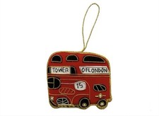 London Red Bus christmas ornaments