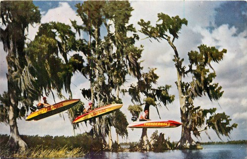 C1950s outboard speed boat - speed,